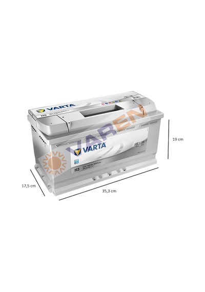 Varta Silver Dynamic 12V 100 Ah Amper 830A H3 - 452761031 Akü