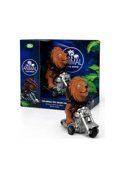 Hayvan Figürlü Oyuncak Motor 3+ Yaş Aslan