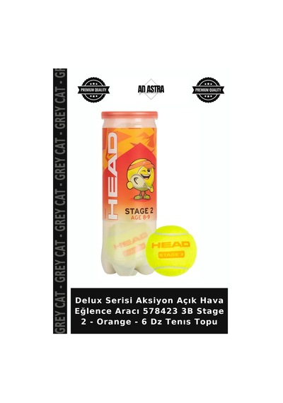 Delux Serisi Aksiyon Açık Hava Eğlence Aracı 578423 3b Stage 2 - Orange - 6 Dz Tenıs Topu