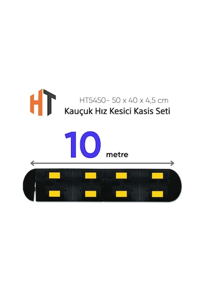 Kauçuk Hız Kesici Kasis Seti -2 Bantlı Eko - 10 Metre