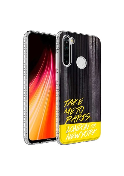 Smcase Xiaomi Redmi Note 8 Kılıf Desenli Elegans Serisi Silikon