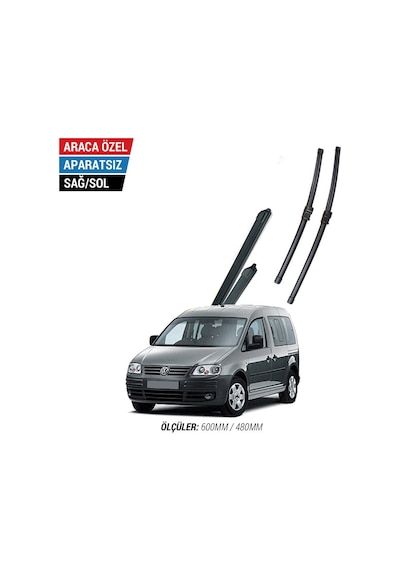 Volkswagen Caddy 2004 - 2006 Muz Silecek Takımı