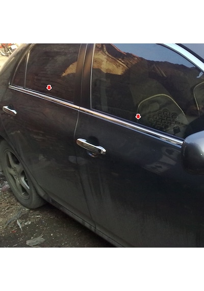 S-Dizayn  Toyota Corolla Uyumlu Krom Cam Çıtası 2007-2013 4Prç