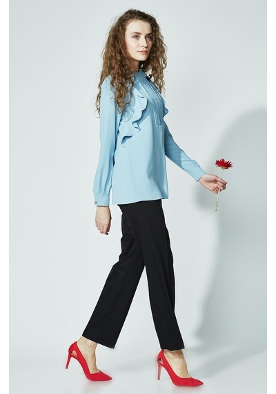 Soralline Kadın Büyük Beden Pantalon 1660 Siyah