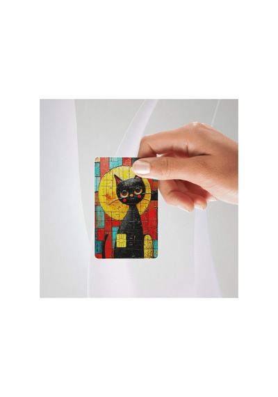 Sevimli Kediler Kart Kaplama 3'lü Set No2 Kredi Kartı & Akbil Sticker Standart