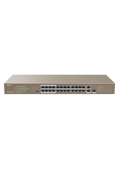 Tenda Tef1126p-24-250w 24 Port Poe+ 10-100 Switch Çelik Kasa Rack Mount