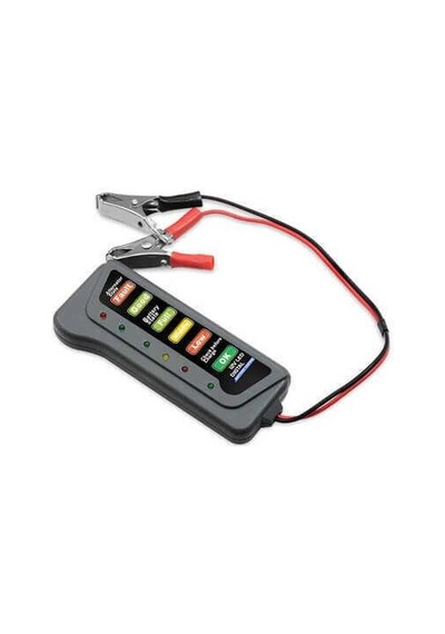 Akü Test Cihazı 12v Batarya Test Cihazı - Akü Ölçme Cihazı - Led Göstergeli