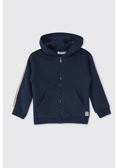 Panço Erkek Bebek Fermuarlı Lacivert Sweatshirt
