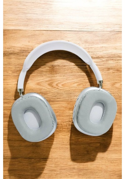 P9 Plus Kablosuz Kulak Üstü Bluetooth Kulaklık Beyaz Mikrofonlu Kulaküstü Kablosuz Kulaklık - Lisiny