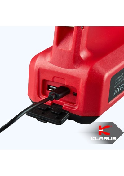 Klarus T Rs10 800 Lümen Şarj Edilebilir Çok Fonksiyonlu Kamp Feneri , Powerbank Özellikli Kırmızı