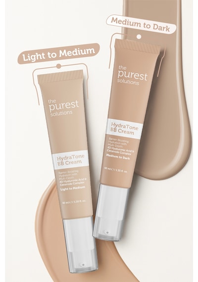 The Purest Solutions Kuru ve Karma Ciltler İçin Yoğun Nemlendirici BB Krem, SPF 50 + 40 ml – Açık / Orta Ton