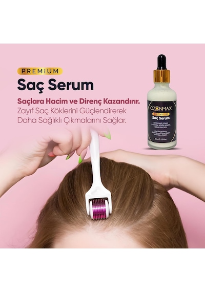 Premıum Saç Serum 50 Ml- Yoğun Dökülmelerini Minimuma İndirmeye Katkı Sağlar, Ölmemiş Saç Foliküllerini Canlan