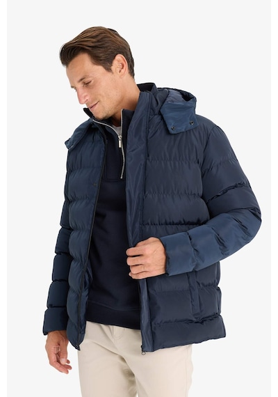 DeFacto Regular Fit Kapüşonlu Şişme Mont Fermuarlı Çıtçıt Kapamalı Cepli E7286AX24WNNV175 DeFacto Regular Fit Kapüşonlu Şişme Mont Fermuarlı Çıtçıt Kapamalı Cepli E7286AX24WNNV175