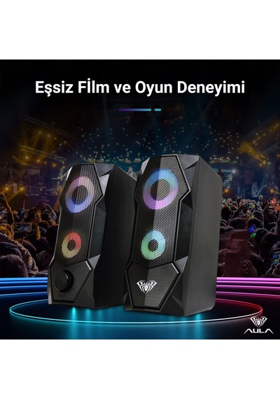 Lexroo N-301 10w Masaüstü Rgb Gaming Oyuncu Pc 1+1 Speaker Hoparlör