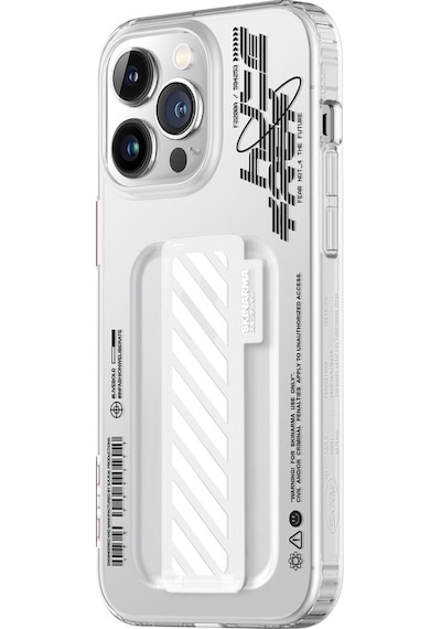 Apple Uyumlu iPhone 14 Pro Max Kılıf Skinarma Şeffaf Desenli Kaze Kapak
