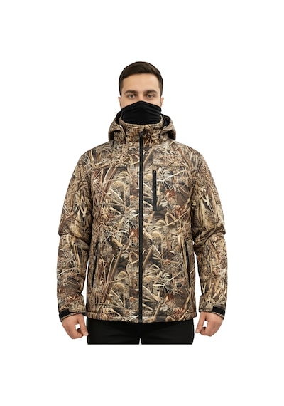 Mysia Outdoor Saz Desen Shell Mont Avcı Desen Çift Kat Polarlı Çok Renkli