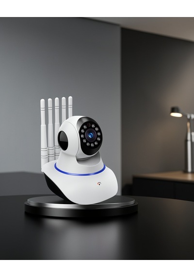 Motorlu 5 Antenli 1080p Wifi Kamera Led Aydınlatmalı Uczzzwifikameraaaaa3