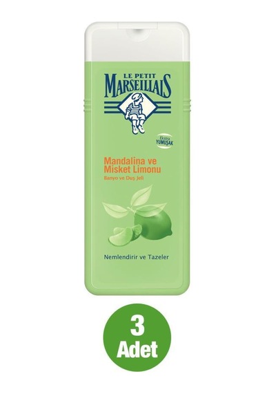 Le Petit Marseillais Duş Jeli Mandalina Limon 400 ml x3