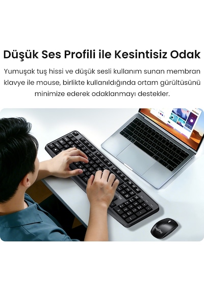 Veggieg Mk700 2.4ghz Kablosuz Multimedia Türkçe Q Klavye Mouse Seti Optik