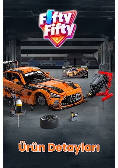 Cada Master 1:8 Mercedes-amg Gt3 C64008w 5466 Parça Premium Yarış Aracı Yapım Seti -ffc64008w-5466p