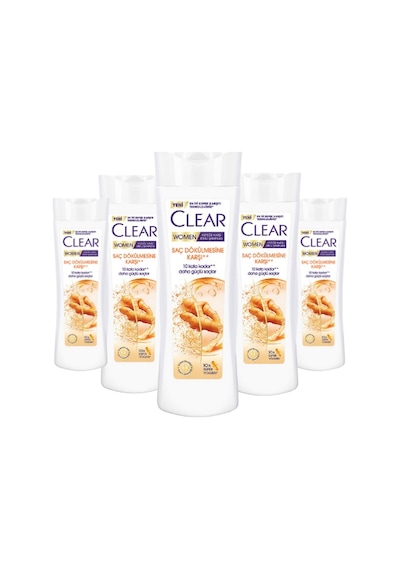 Clear Women Kepeğe Karşı Etkili Şampuan Saç Dökülmesine Karşı 350 Ml 5 Adet-246