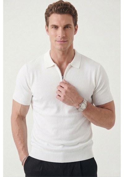 Deepsea Erkek Beyaz Slim Fit Nefes Alan Pamuklu Polo Yaka Tişört Dar Kesim Likralı Triko Tişört 2505001 Beyaz Deepsea Erkek Beyaz Slim Fit Nefes Alan Pamuklu Polo Yaka Tişört Dar Kesim Likralı Triko Tişört 2505001 Beyaz