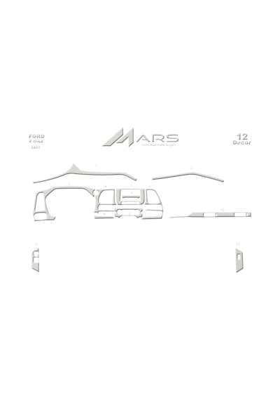 Ford F Max Torpido Kaplama 2021- 12 Parça Alüminyum