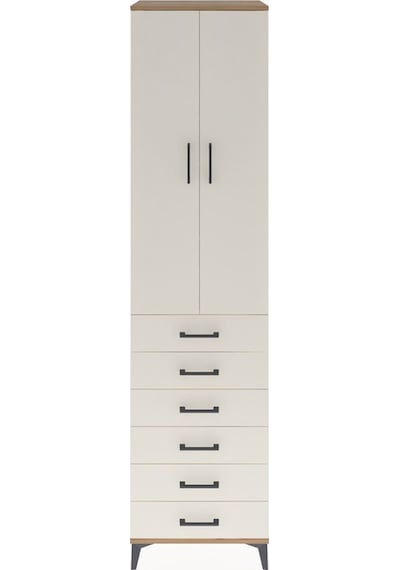 Hyperion Dolap 4 Raflı 6 Çekmeceli 2 Kapaklı 60x44x243 Çam-ay... Çam Hyperion Dolap 4 Raflı 6 Çekmeceli 2 Kapaklı 60x44x243 Çam-ay... Çam