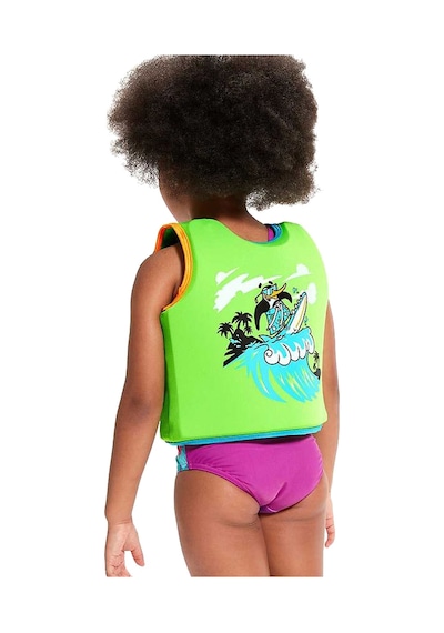 Speedo Prınted Float Vest Iu Green/blue 27167 Yeşil