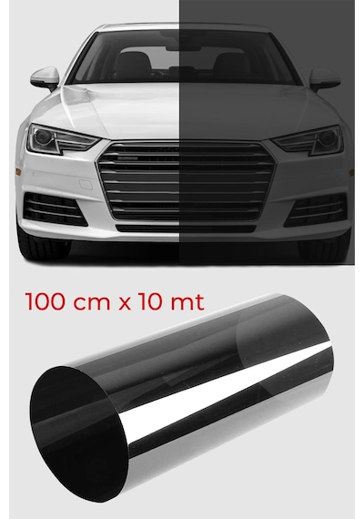 Cam Filmi Siyah Amerikan Çizilmez  Orta ton 100 cm x 10 metre