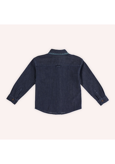 Kız Çocuk Denim Gömlek Lacivert 2421gk06004-4852 001
