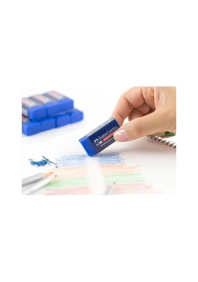 Faber-castell Faber Castell Sınav Silgisi Mavi 3'lü