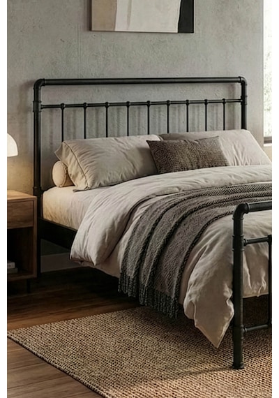 Unimet Odin Metal Karyola - Konik Geçme Konfor Destekli Latalı - 140x190/140x200/160x200/180x200 Siyah Unimet Odin Metal Karyola - Konik Geçme Konfor Destekli Latalı - 140x190/140x200/160x200/180x200 Siyah