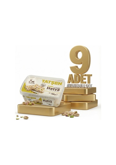 Tatşen Helva Fıstıklı 9x700 Gr