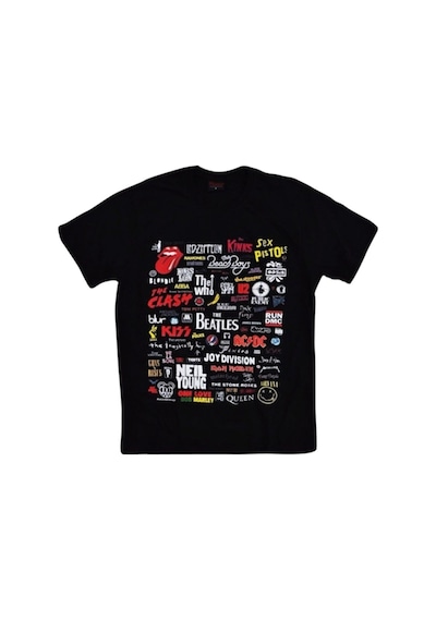 Stoned&Fame Unisex Siyah Heavy Metal Baskılı T-shirt SIYAH Siyah