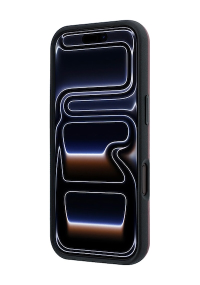 Apple Uyumlu iPhone 18 Pro Max Kılıf Mercedes Benz Lisanslı M-safe Uyumlu 3d Metal Logolu Crossed Lines Bordo