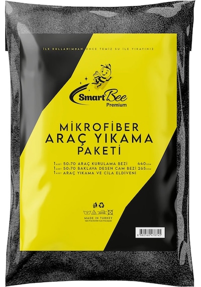 Smartbee Premium Mikrofiber Araç Yıkama Paketi