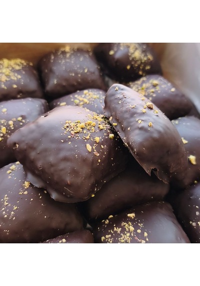 Toptan Bitter Çikolata Kaplı Bohça Lokum 12 Kg