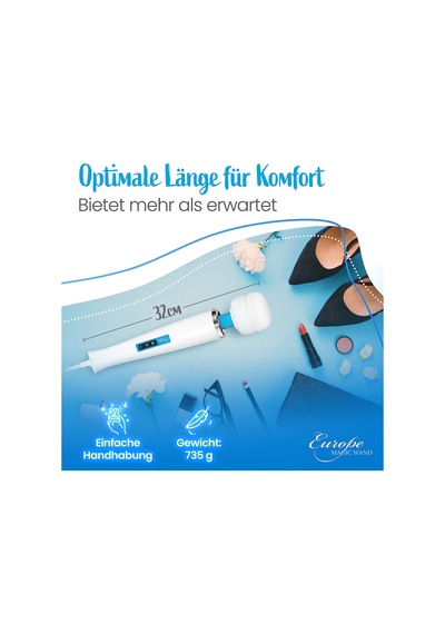 Europe Magic Wand Classic - Elektrik Bağlantılı Tam Vücut Masaj Çubuğu