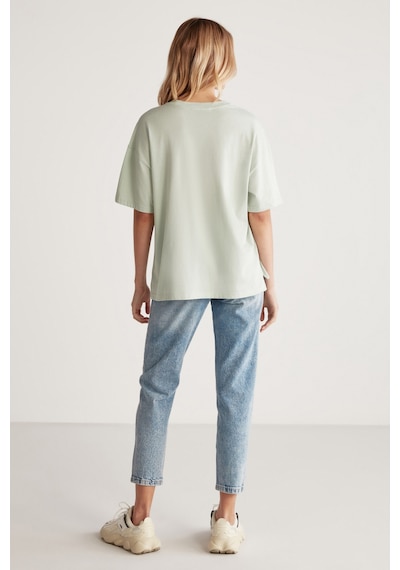 Grımelange Jemmy Kadın Relaxed Kalıp Bisiklet Yaka %100 Pamuk Kısa Kollu Basic Mint Yeşil T-shirt Grımelange Jemmy Kadın Relaxed Kalıp Bisiklet Yaka %100 Pamuk Kısa Kollu Basic Mint Yeşil T-shirt