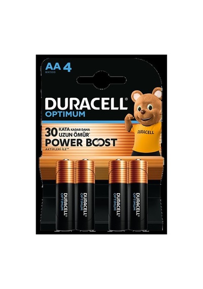 Duracell Pil Optimum Kalem 4'lü Aa 12'li Paket