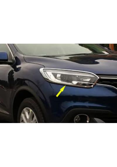 Renault Kadjar 2016 2023 Far Çerçevesi Abs Krom 2 Prç