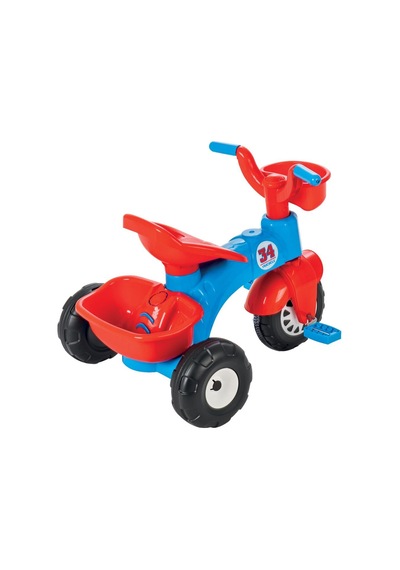 07 169 Atom Bisiklet Mavi Kırmızı Flexo Çok Renkli