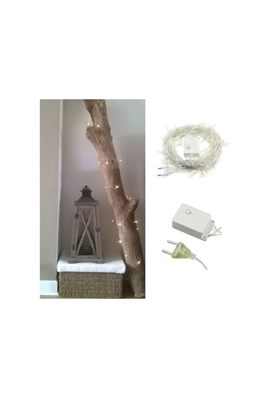 Biishe 100 Ledli 8 Fonksiyonlu 10 Metre Led Aydınlatma Dekor Lambası Beyaz Çok Renkli 22856533