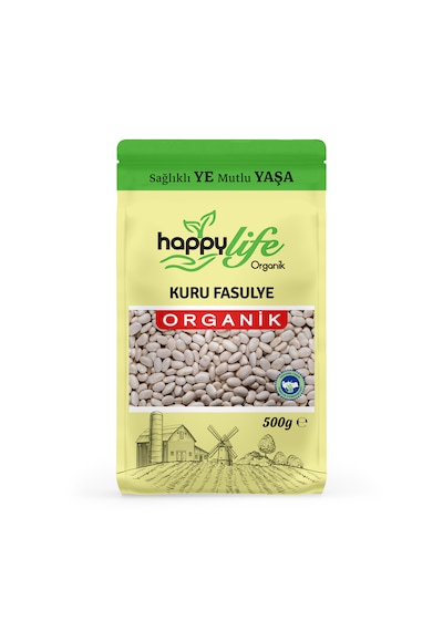 Mhs Happylife Organik Kuru Fasulye 500 Gr 500 G