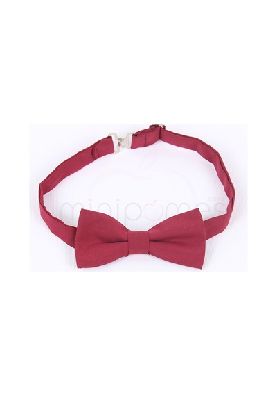 Minipomes Unisex Standart Boy Çocuk Papyonu Mat Bordo