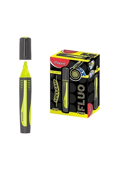 Maped Fosforlu Kalem Max Fluo Peps Mini Sarı 742934 Çok Renkli