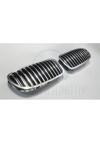 BMW 5 SERİSİ F10 F11 2010-2016 BÖBREK PANJUR SETİ KROM-KROM