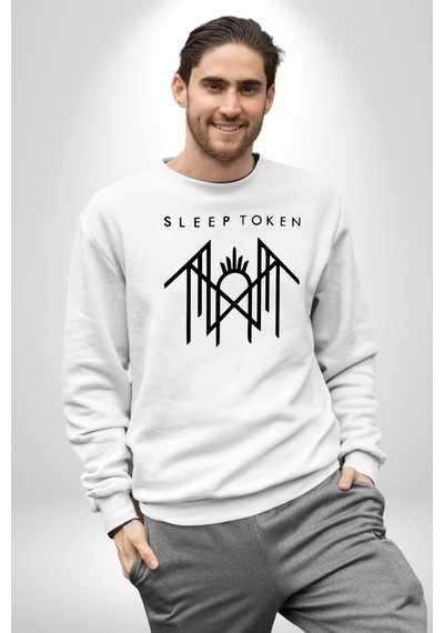 Sleep Token Unisex Beyaz Sweatshirt Beyaz