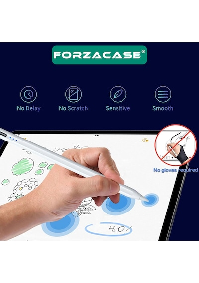 Forzacase Universal Tabletler İos Android İle Uyumlu Manyetik Aktif Stylus Desenli Dokunmatik Kalem - Fc1255